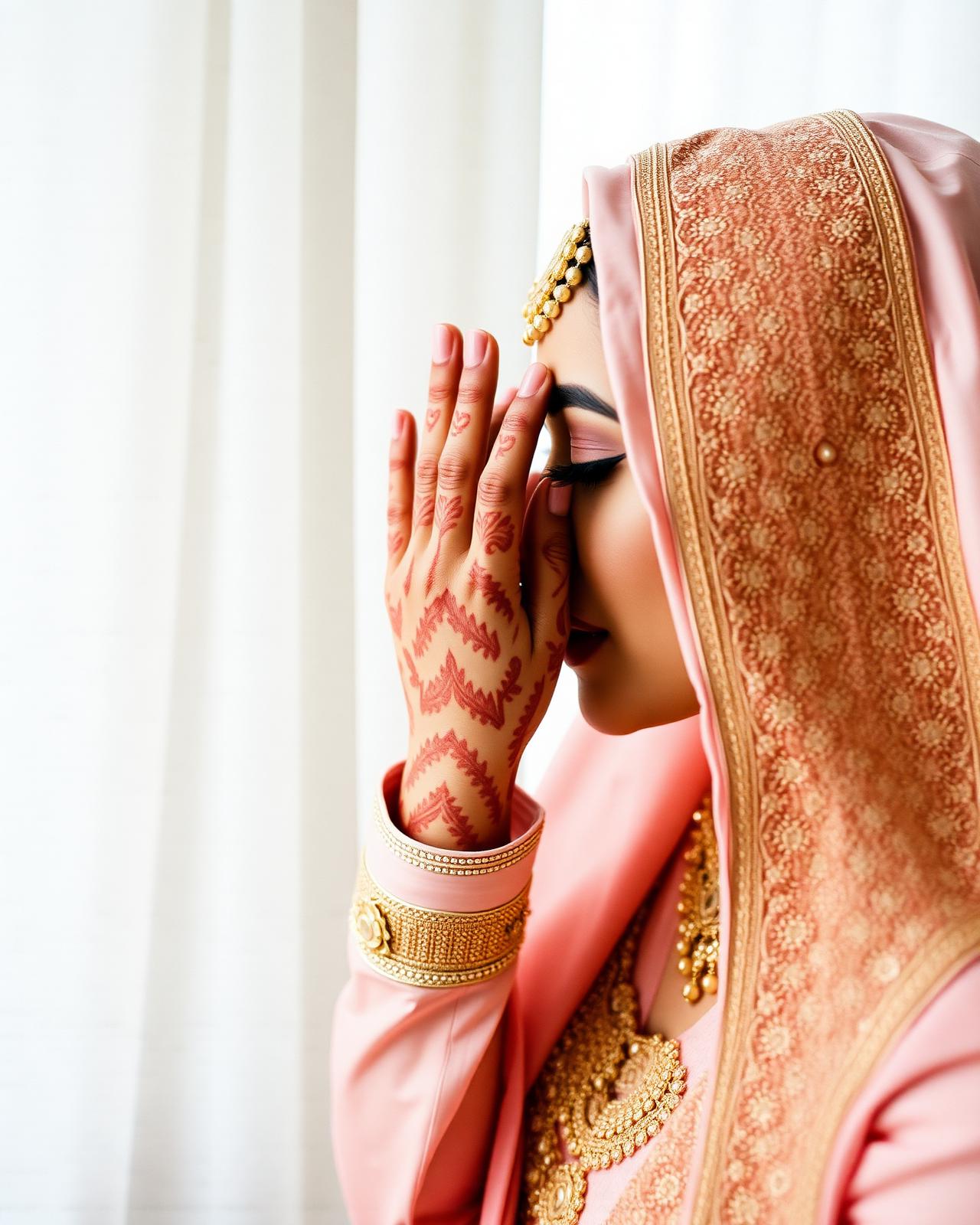 Detail of bridal henna